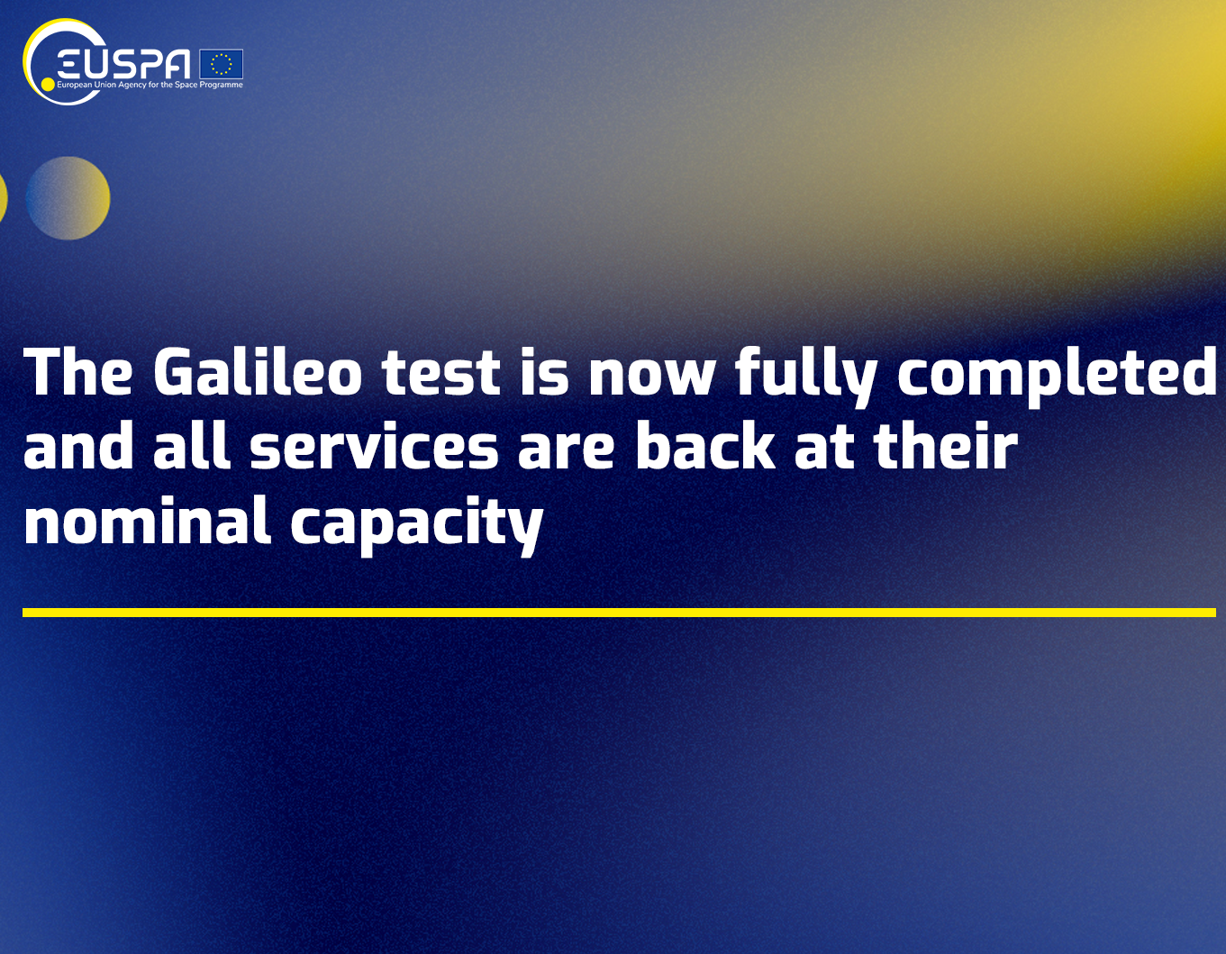 Galileo test-end-News
