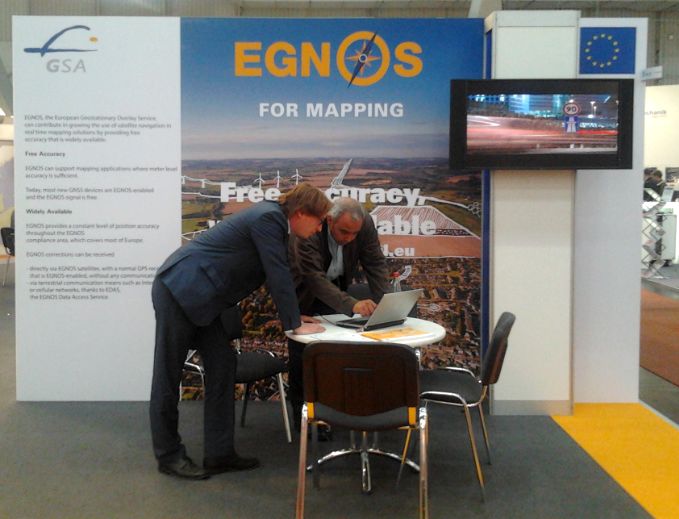 EGNOS stand in Intergeo EGNOS stand in Intergeo