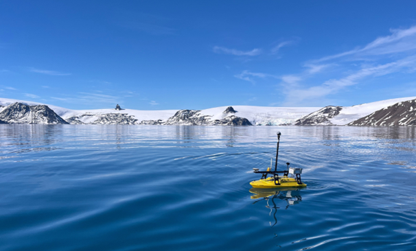 Unmanned Surface Vessel (USV) deployed in the Antarctica _1