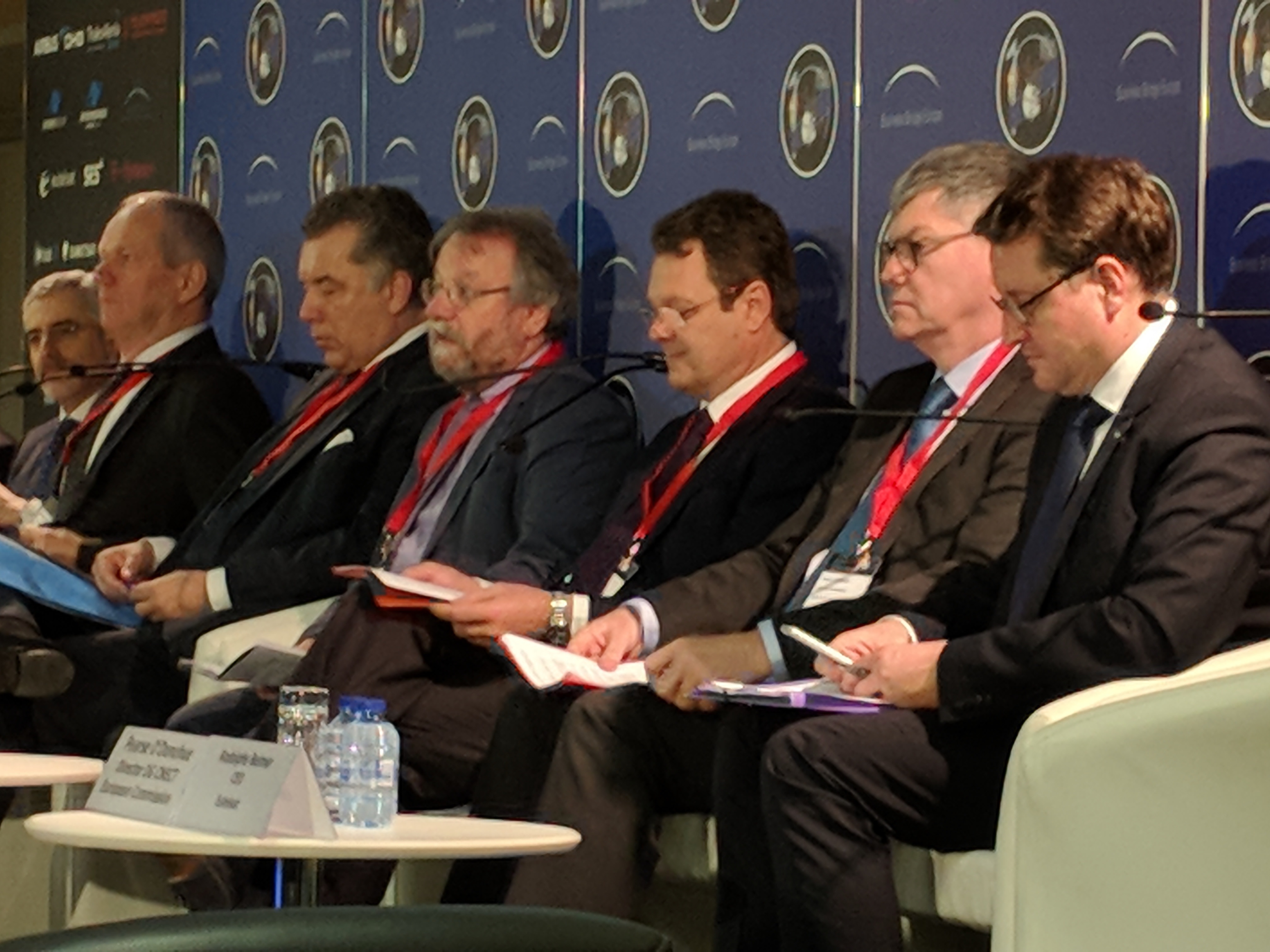 Carlo des Dorides (third from right) at the Tenth European Space Policy Conference