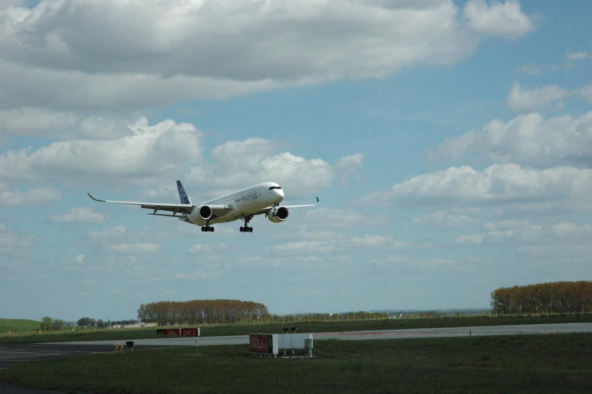 ATR 42-600 comes in for the first LPV-200 approach at Paris Charles de Gaulle Airport