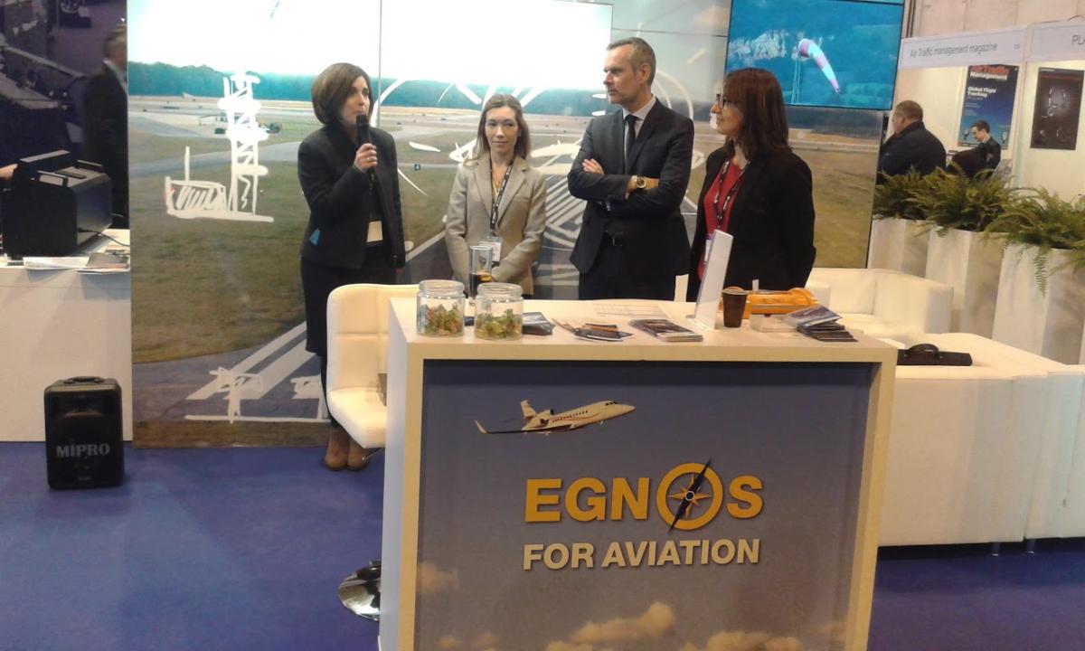 Commissioner BULC meeting with Carlo des Dorides, GSA Executive Director, during Aero Friedrichshafen to discuss the development of EGNOS in aviation