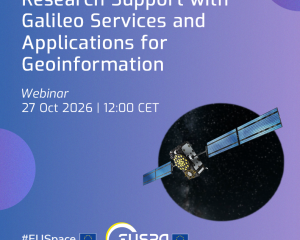 Webinar Galileo Services and Applications for Geoinformation in collaboration with EGU and IAG